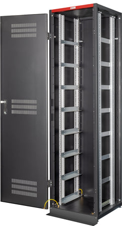 Armadio Rack 19'' 600x600 47U per Batterie Fotovoltaico Nero