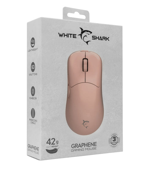 Mouse Ottico 6D USB 12400 dpi Graphene Rosa