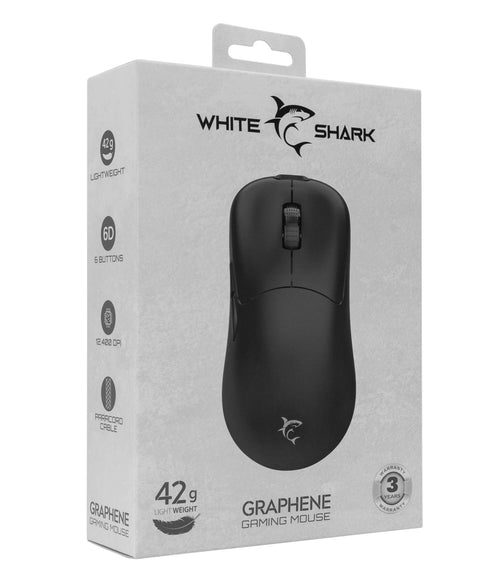Mouse Ottico 6D USB 12400 dpi Graphene Nero