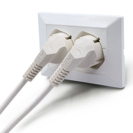 Multipresa Universale da Incasso con Doppia Presa Bipasso Italiana Schuko Bianco