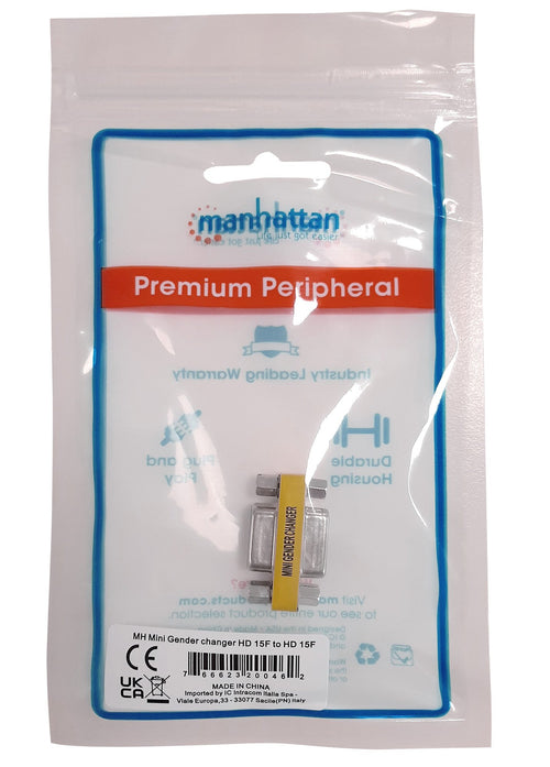 Mini Gender Changer VGA DB 15 poli HD M/M