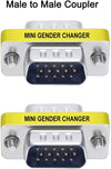 Mini Gender Changer VGA DB 15 poli HD M/M