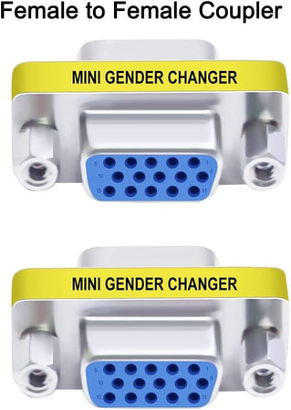 Mini Gender Changer VGA DB 15 poli HD F/F