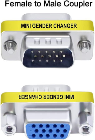Mini Gender Changer VGA DB 15 poli HD M/F