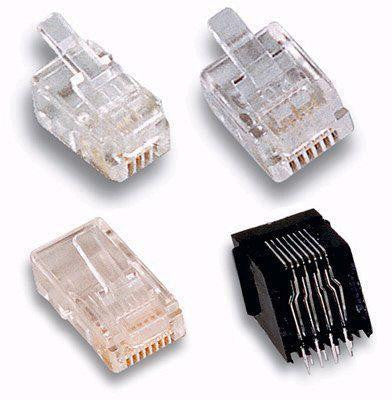 Plug Telefonico Maschio 4 poli 4 contatti