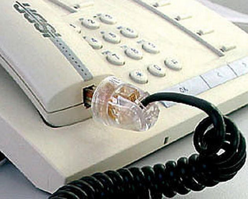 Plug Telefonico RJ11 Maschio 4 Poli 4 Contatti Antiattorcigliamento