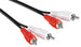 Cavo Prolunga Stereo RCA Chinch 2x RCA M/M 2,5 m