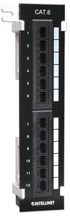 Pannello Patch 12 Porte UTP Cat6 Installazione a Muro