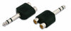 Adattatore Audio 6.3mm Maschio a 2 RCA Femmina