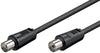 Cavo Antenna TV M/F 1,5 m nero