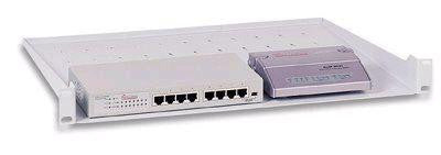Mensola per Rack 19'' 350 mm 1U Grigia 2 punti