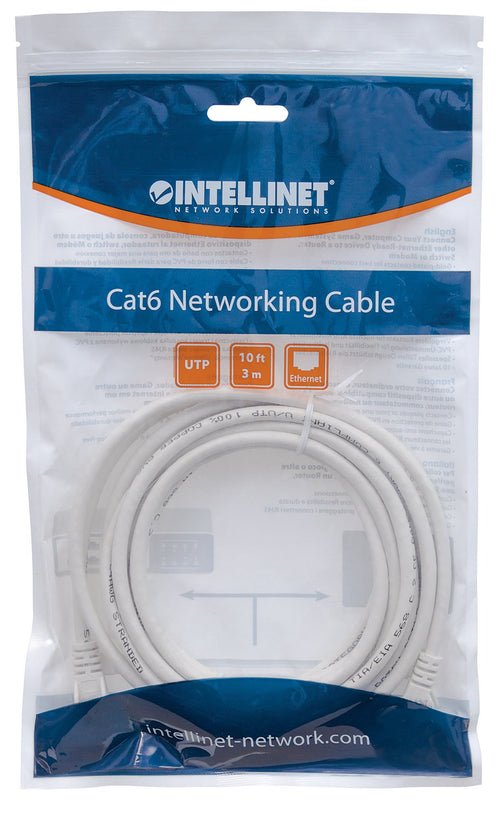 Cavo di rete Patch in Rame Cat. 5e Bianco UTP 3 m