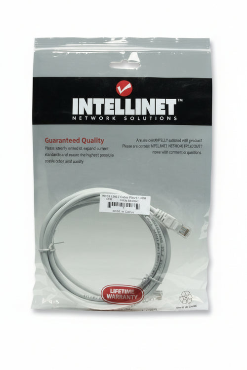 Cavo di rete Patch in Rame Cat. 5e Bianco UTP 5 m