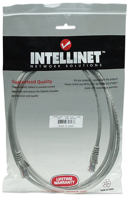 Cavo di rete Patch in Rame Cat. 5e Grigio UTP 5 m