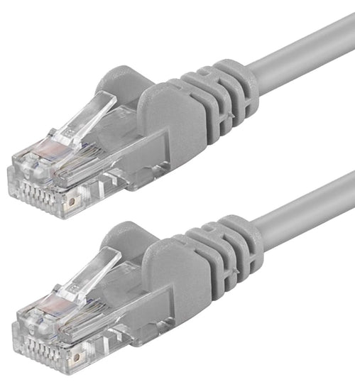 Cavo di rete Patch in Rame Cat. 5e Grigio UTP 2 m