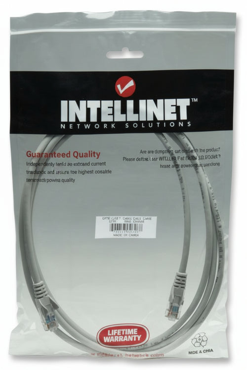 Cavo di rete Patch in Rame Cat. 5e Grigio UTP 10 m