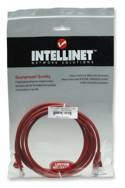 Cavo di rete Patch in Rame Cat. 5e Rosso UTP 30 m