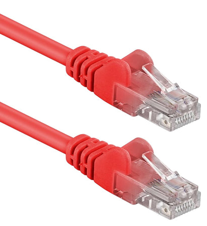 Cavo di rete Patch in Rame Cat. 5e Rosso UTP 15 m