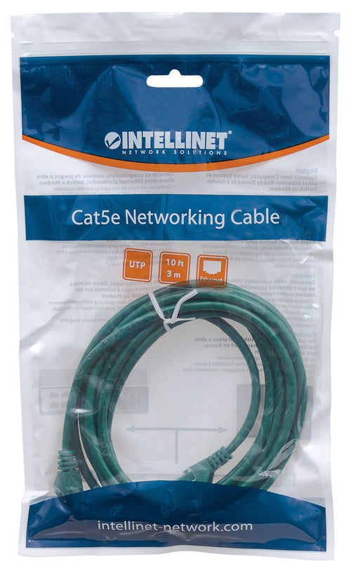 Cavo di rete Patch in Rame Cat. 5e Verde UTP 10 m