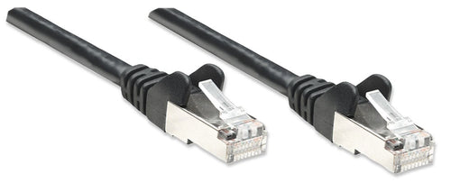 Cavo di rete Patch in Rame Schermato Cat. 5e Nero F/UTP 0,5 m