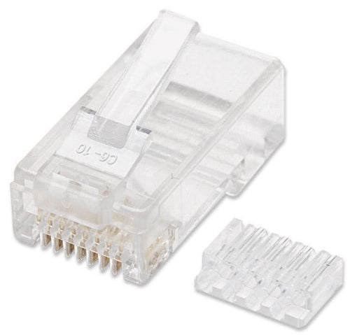 Plug Modulari RJ45 Cat5E con Slitta per Cavo Flessibile UTP