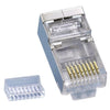Plug Modulari RJ45 Cat5E con Slitta per Cavo Flessibile STP