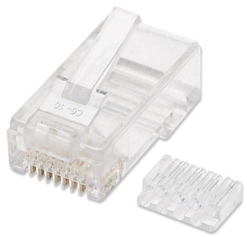 Plug Modulari RJ45 Cat6 con Slitta per Cavo Flessibile UTP
