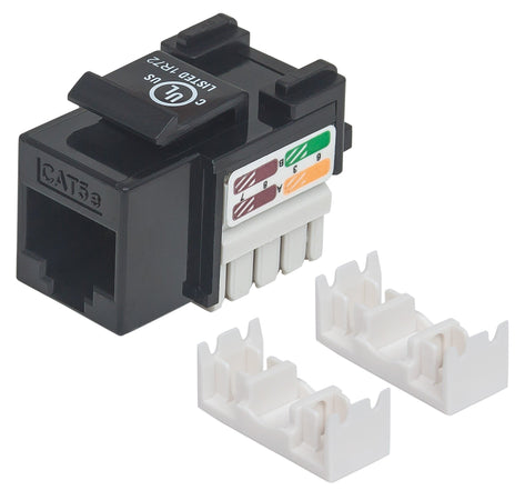 Frutto Keystone RJ45 Cat5e UTP Nero