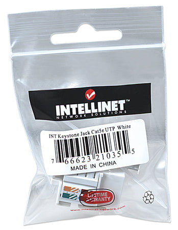 Frutto Keystone RJ45 Cat5e UTP Bianco
