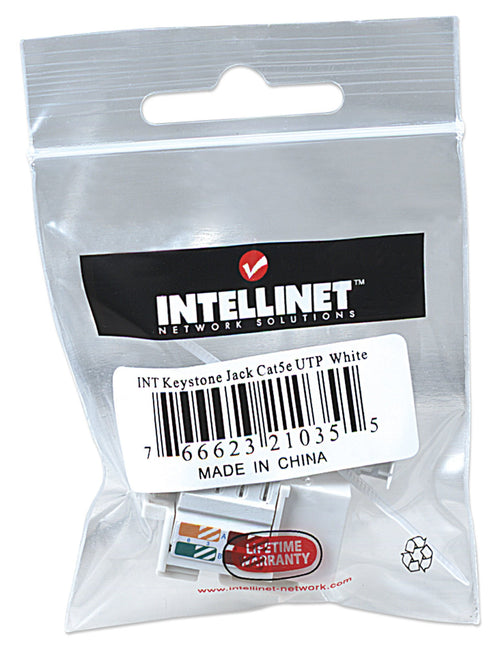 Frutto Keystone RJ45 Cat5e UTP Bianco