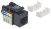 Frutto Keystone RJ45 Cat5e UTP Nero