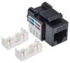 Frutto Keystone RJ45 Cat.6 UTP non schermato Nero