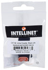 Accoppiatore RJ45 F/F UTP Cat5e Keystone Nero