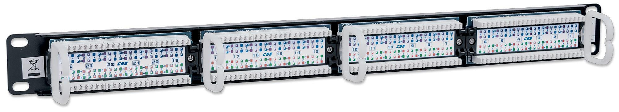 Pannello Patch UTP 24 posti RJ45 cat. 5E