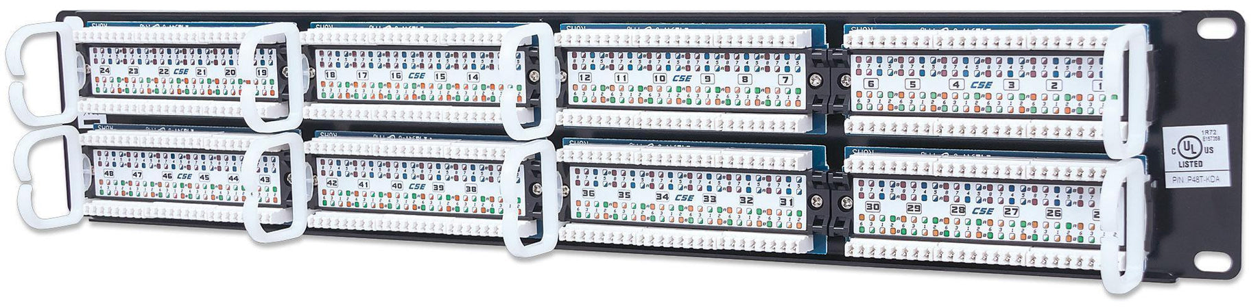 Pannello Patch UTP 48 Posti RJ45 cat. 5E