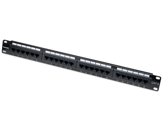 Pannello Patch UTP 24 posti RJ45 cat. 6