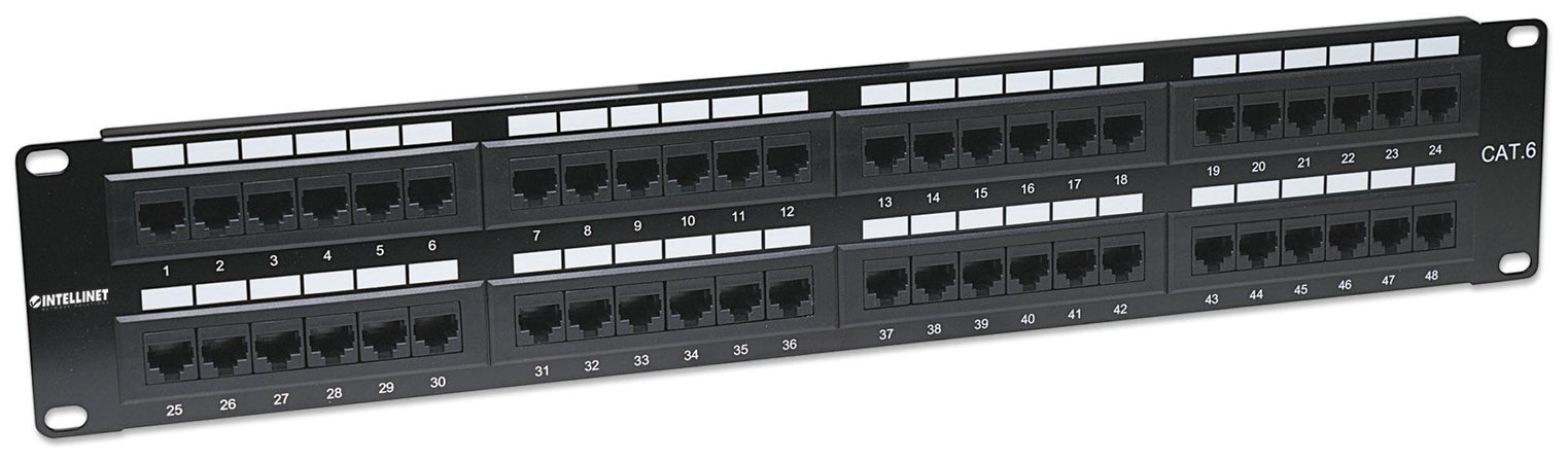 Pannello Patch UTP 48 posti RJ45 cat. 6
