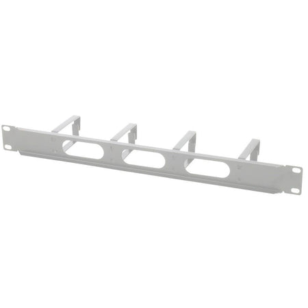 Pannello Passacavi 4 Anelli Lunghi 3 Fori 1U Grigio