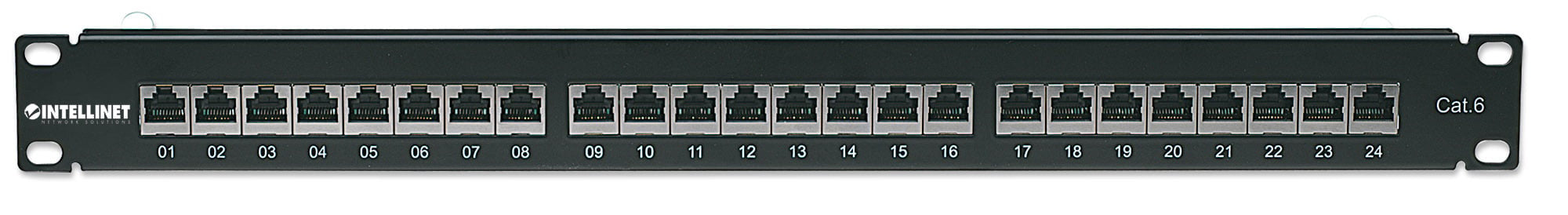 Pannello Patch STP 24 posti RJ45 Cat. 6