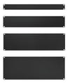 Pannello Cieco per Armadi Rack 19'' Nero 4 Unità