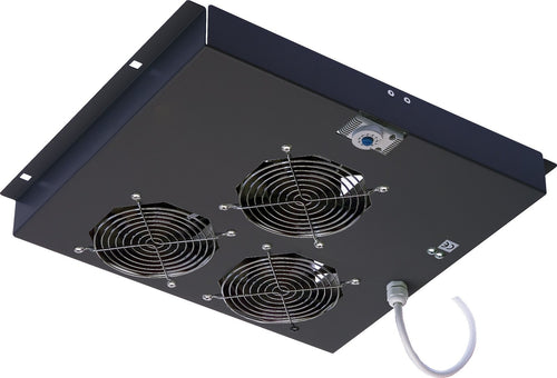 Gruppo 3 Ventole Soffitto con Termostato per Armadi Rack
