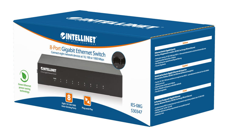 Ethernet Switch Gigabit con 8 porte Desktop