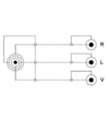 Cavo audio Video Videocamera - 3RCA a 1 Jack 3.5 mm 1,5 Mt