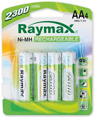 Blister 4 Batterie Ricaricabili Stilo AA 2300mAh