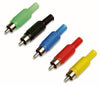 Connettore Audio RCA Maschio in plastica, Rosso
