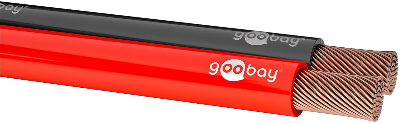 Cavo Audio per diffusori acustici Nero/rosso 0,75 mm² rotolo 50 mt