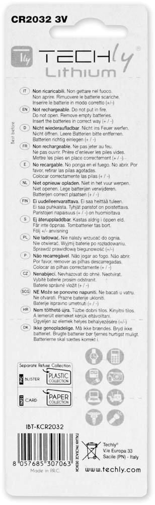 Batterie a Bottone Litio CR2032 (set 5 pz)