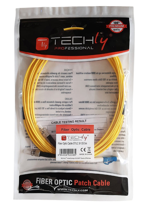 Cavo Fibra Ottica Monomodale OS2 ST/LC 9/125 5 m