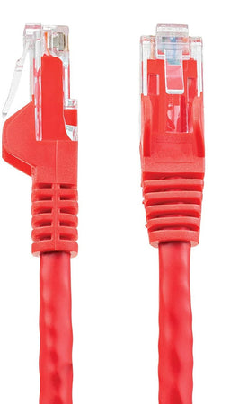 Cavo di rete Patch in Rame Cat. 6 Rosso UTP 1 m