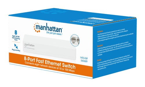 Switch 8 porte 10/100Mbps Fast Ethernet